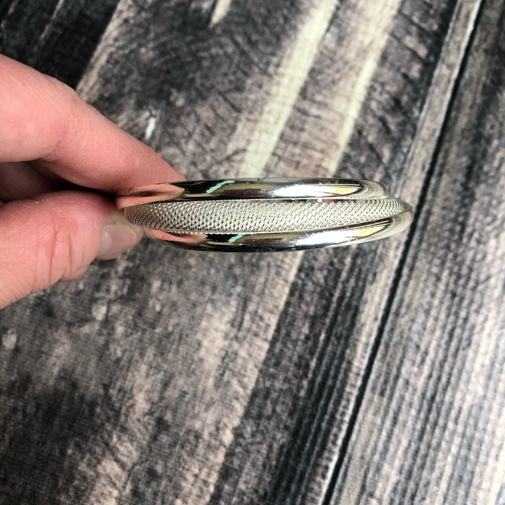 Silver bangle bracelet
